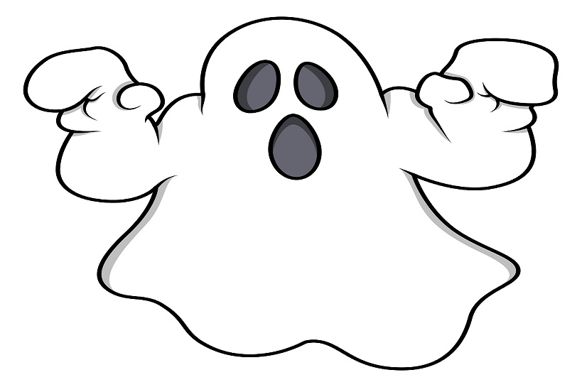 cartoon ghost halloween vector illustration SBI 